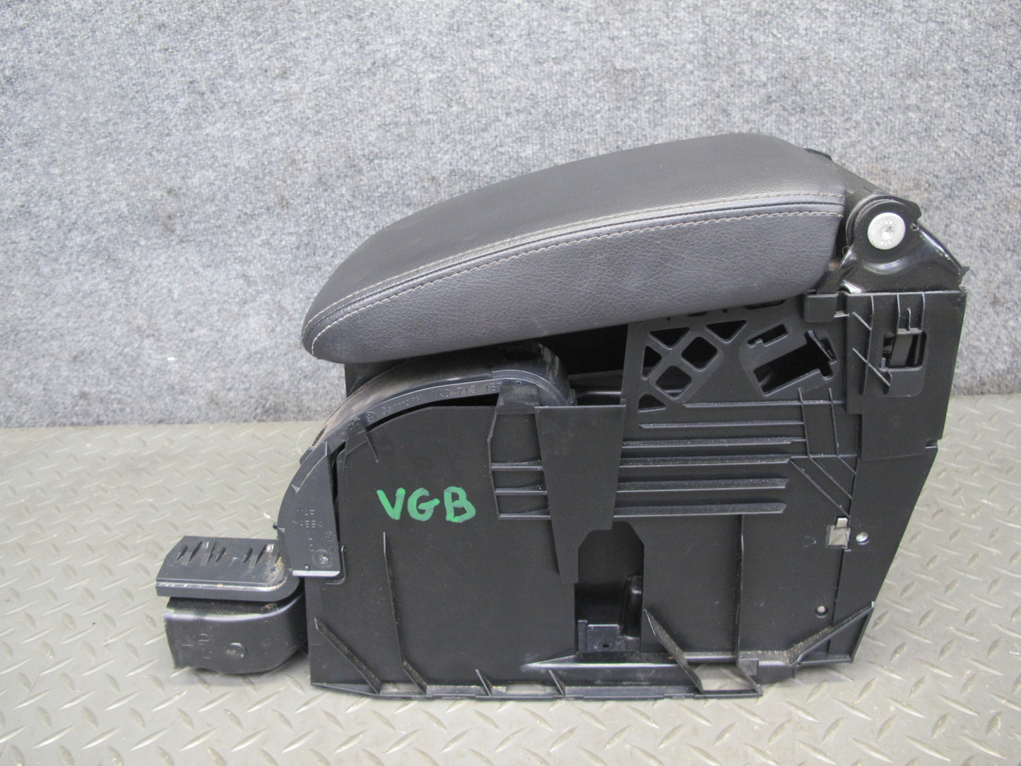 12-13 VW Golf R MK6 Front Center Console Armrest Lid w Support Leather Black OEM