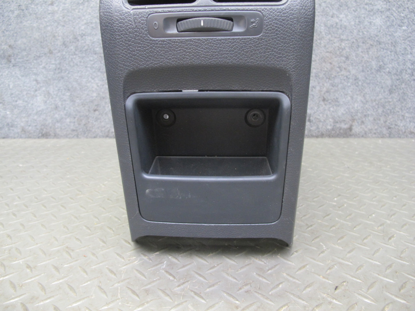 12-13 VW Golf R MK6 Center Console Armrest Base w Rear Air Vent Trim OEM