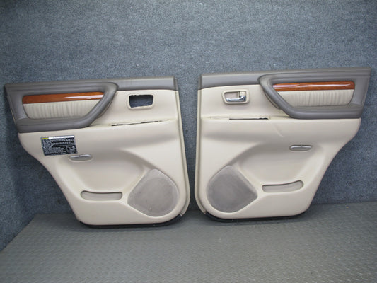 2003-2007 Lexus LX470 Rear Left & Right Side Interior Door Trim Cover Panel Set