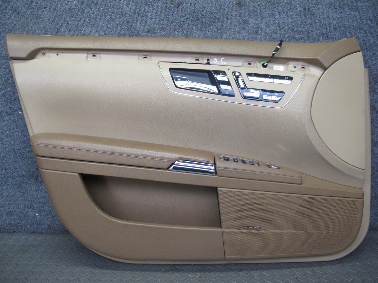 07-09 Mercedes W221 S-class Front Door Interior Trim Cover Panel Set Brown OEM