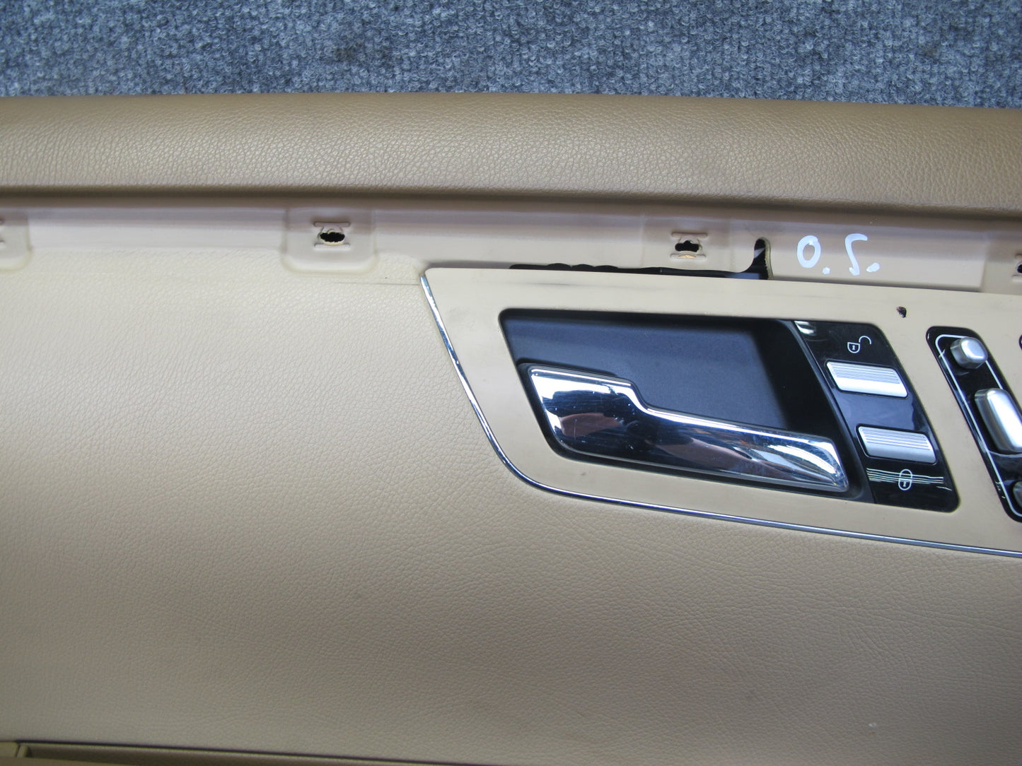 07-09 Mercedes W221 S-class Front Door Interior Trim Cover Panel Set Brown OEM