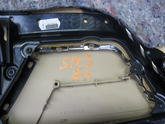 07-09 Mercedes W221 S-class Rear Door Interior Trim Cover Panel Set Brown OEM