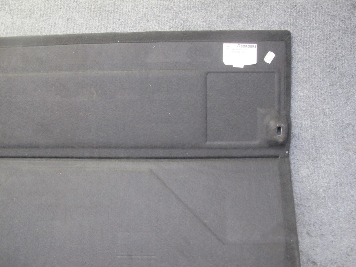 07-13 Mercedes W221 S-class Rear Trunk Floor Lining Trim Carpet Cover OEM