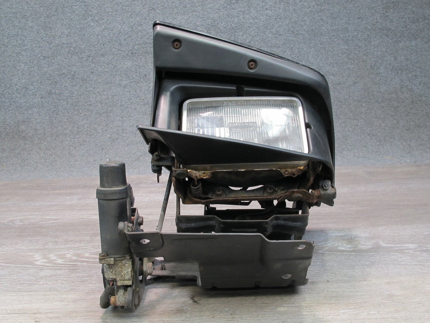 91-93 Mitsubishi 3000GT Front Left POP UP Headlight Lamp w Motor Black OEM