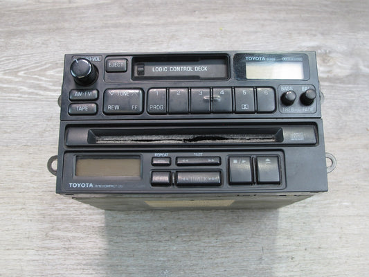 1991 Toyota SW21L MR2 Am/fm Radio Cassette CD Player Head Unit 08601-00801 OEM