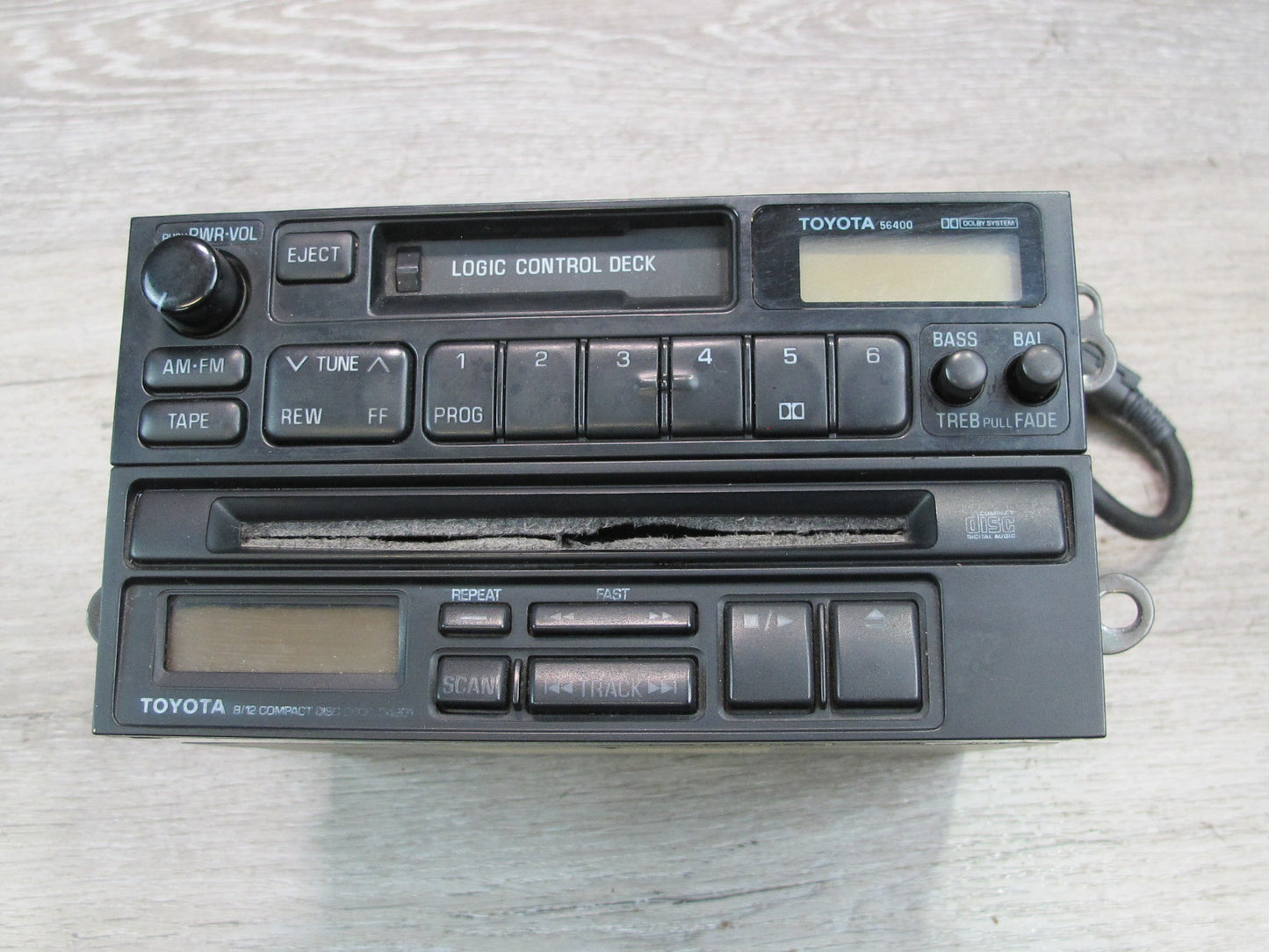 1991 Toyota SW21L MR2 Am/fm Radio Cassette CD Player Head Unit 08601-00801 OEM