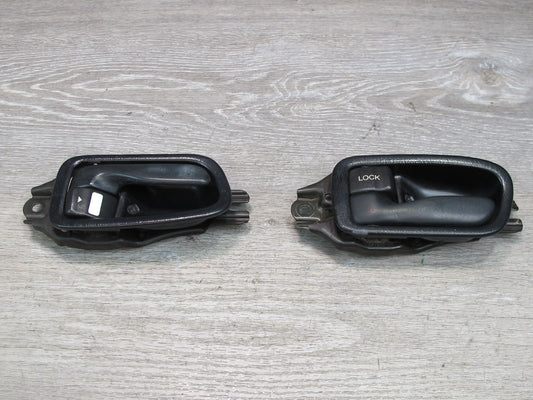 91-95 Toyota SW21L MR2 Set of 2 Left & Right Interior Door Handle w Trim OEM