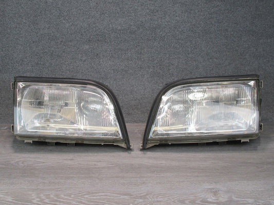 95-99 Mercedes W140 Sedan Set of 2 Front Left & Right Halogen Headlight Lamp OEM
