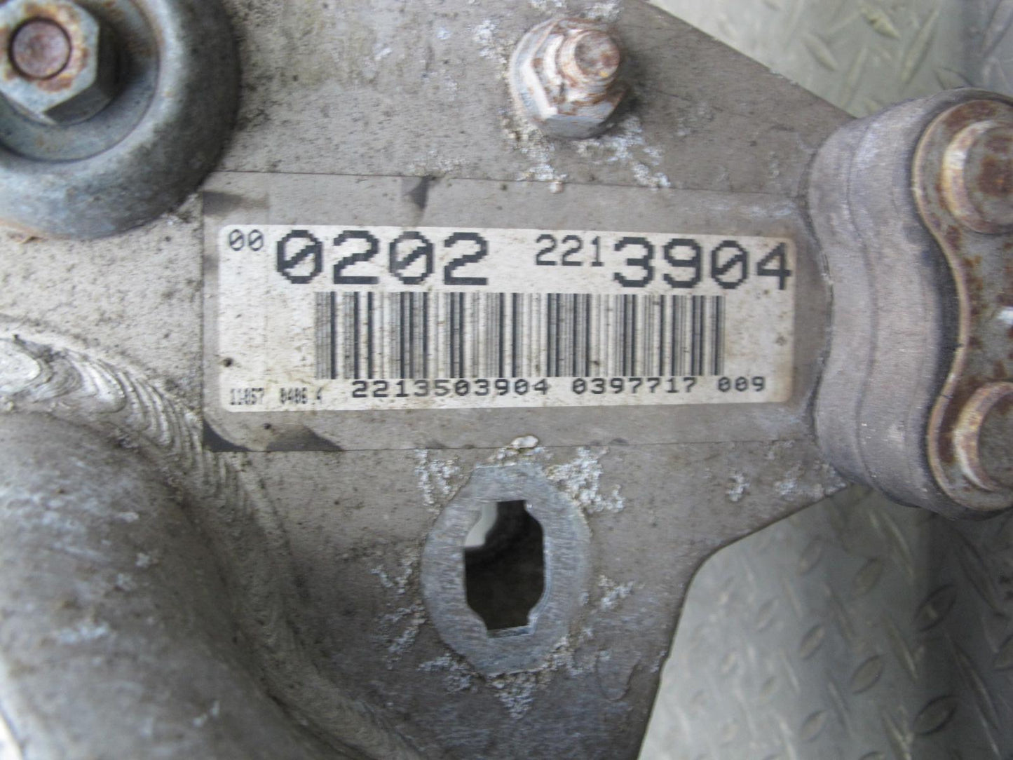 07-13 Mercedes W221 S550 4MATIC AWD Rear Subframe Crossmember Carrier OEM