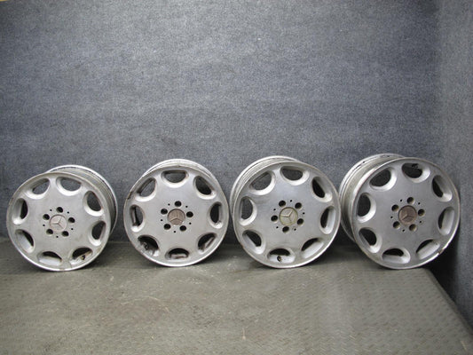 94-99 Mercedes W140 Set of 4 Factory Alloy 16" R16 Wheel Rim 16x7.5J ET51 OEM