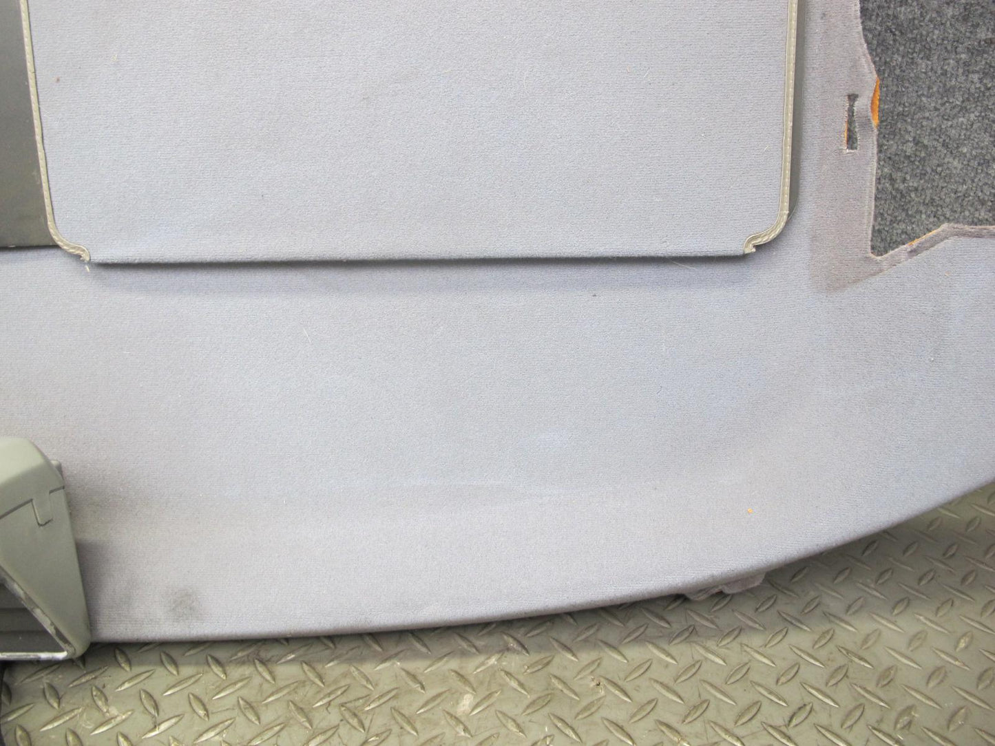 86-91 Mercedes W126 Rear Parcel Shelf Compartment Storage Panel w Brake Light