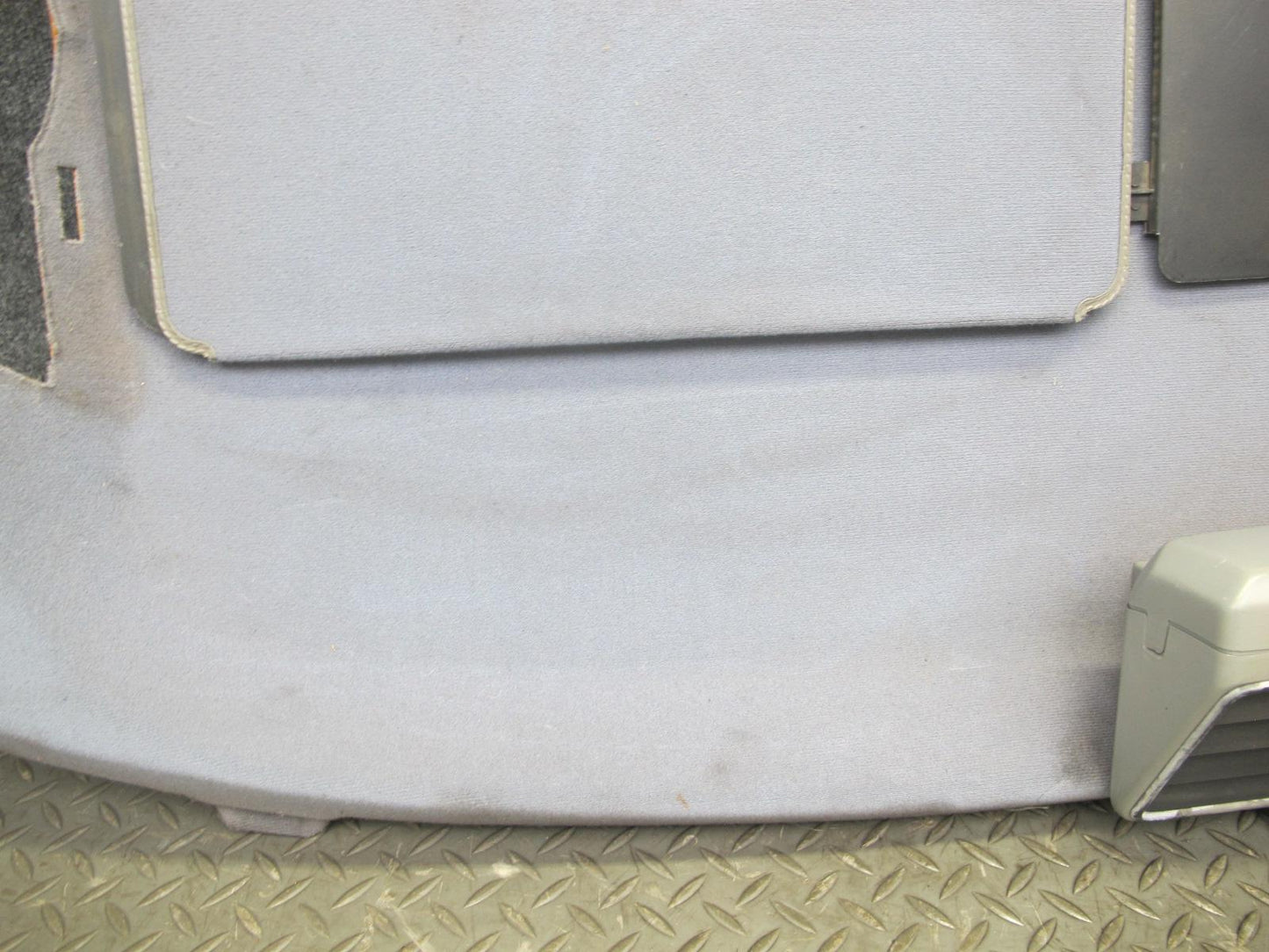 86-91 Mercedes W126 Rear Parcel Shelf Compartment Storage Panel w Brake Light