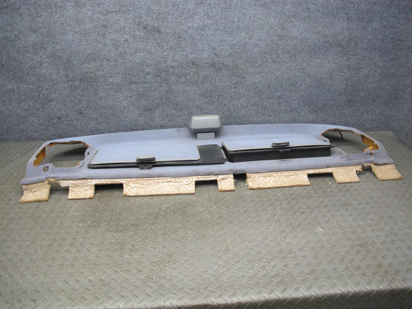 86-91 Mercedes W126 Rear Parcel Shelf Compartment Storage Panel w Brake Light