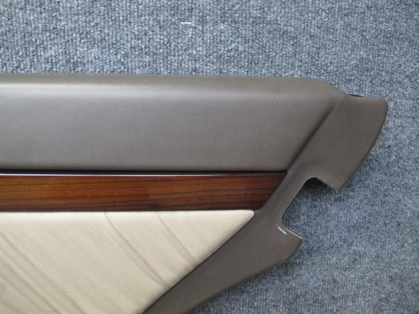 94-99 Mercedes W140 Sedan Rear Door Interior Wood Trim Cover Panel Set OEM