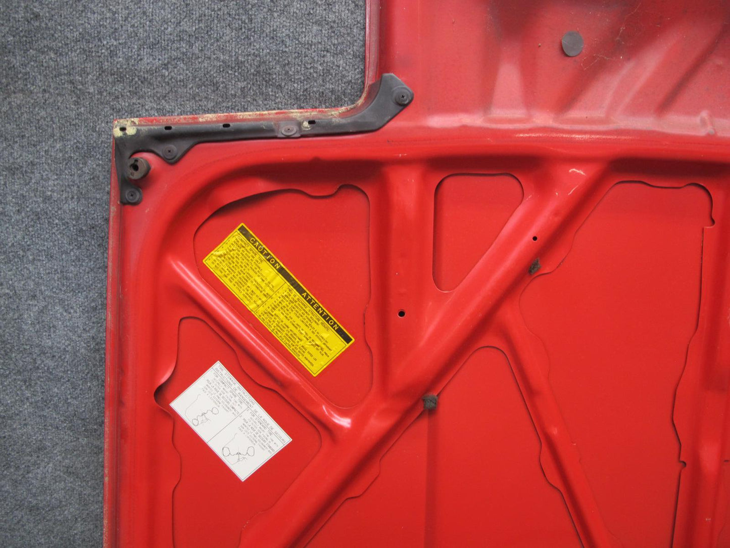 85-89 Toyota MR2 AW15 Front Trunk Frunk Hood Bonnet Shell Panel RED OEM