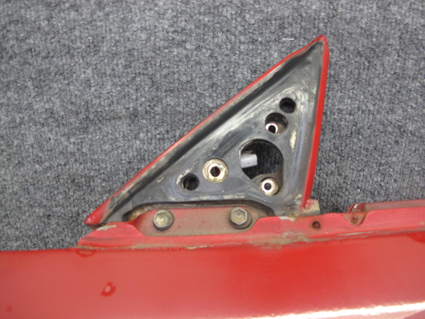85-89 Toyota MR2 AW15 Left Driver Door Shell Panel Cover RED OEM