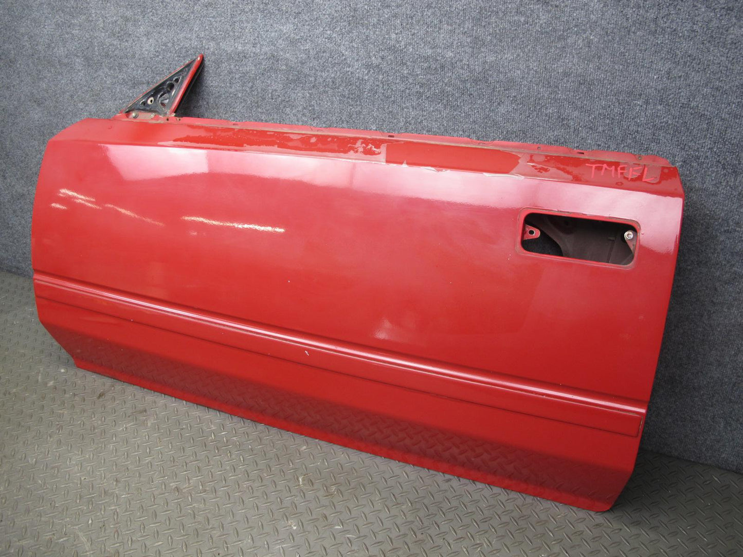 85-89 Toyota MR2 AW15 Left Driver Door Shell Panel Cover RED OEM