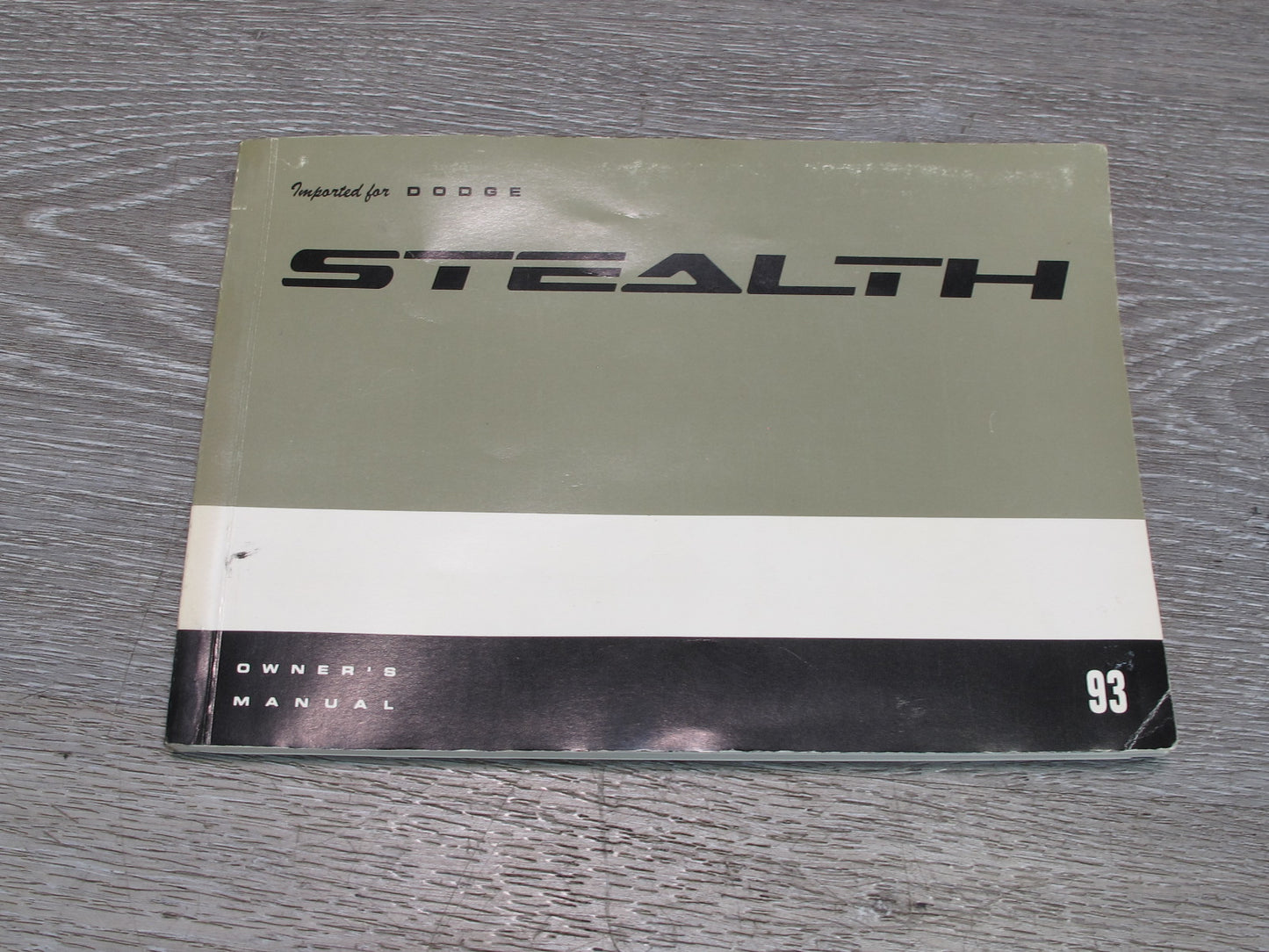 1993 Dodge Stealth ES Owner Operator Manual Guide Book w Case