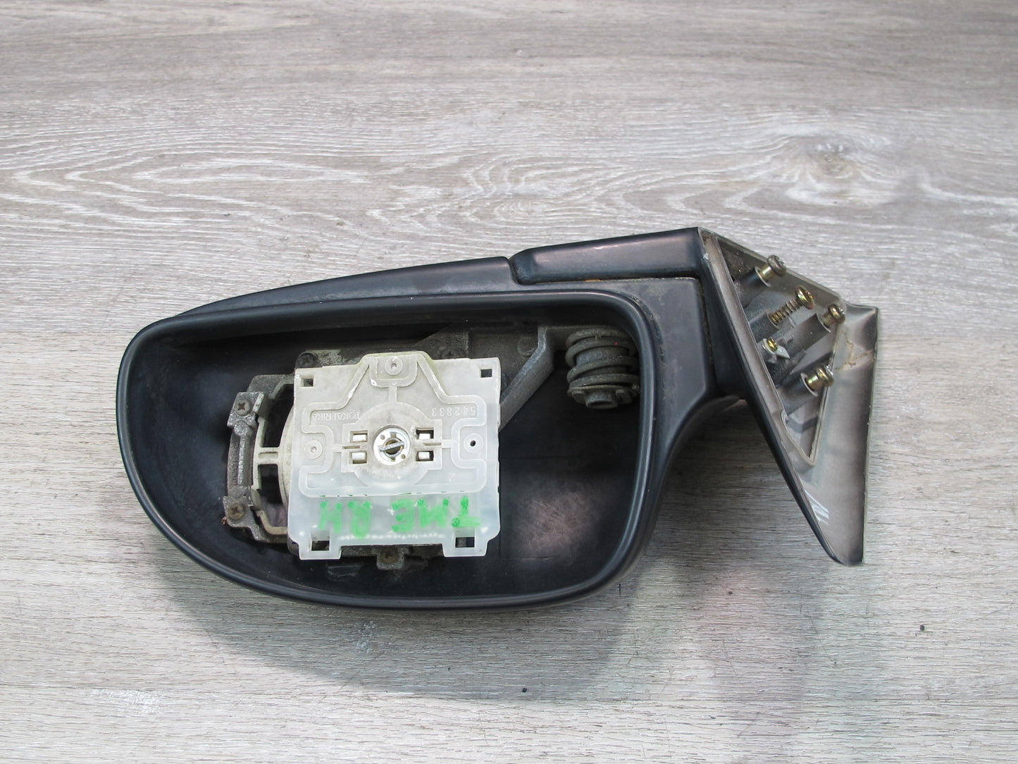 91-95 Toyota SW21L MR2 Right Pass Door Side View Power Mirror Black NO Glass OEM