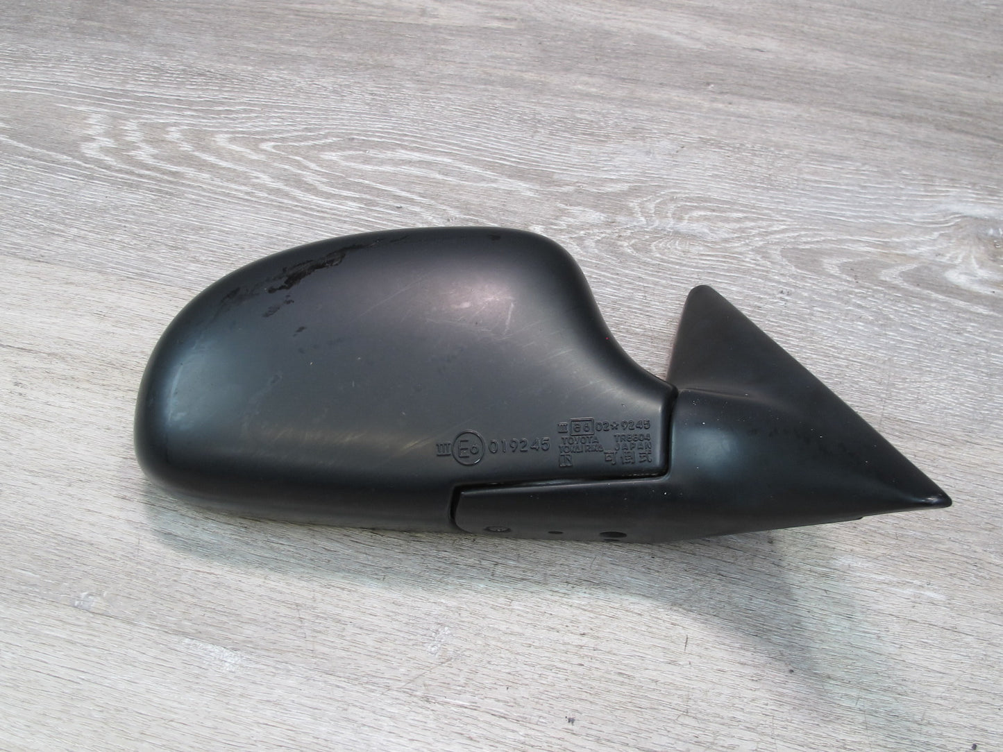 91-95 Toyota SW21L MR2 Right Pass Door Side View Power Mirror Black NO Glass OEM