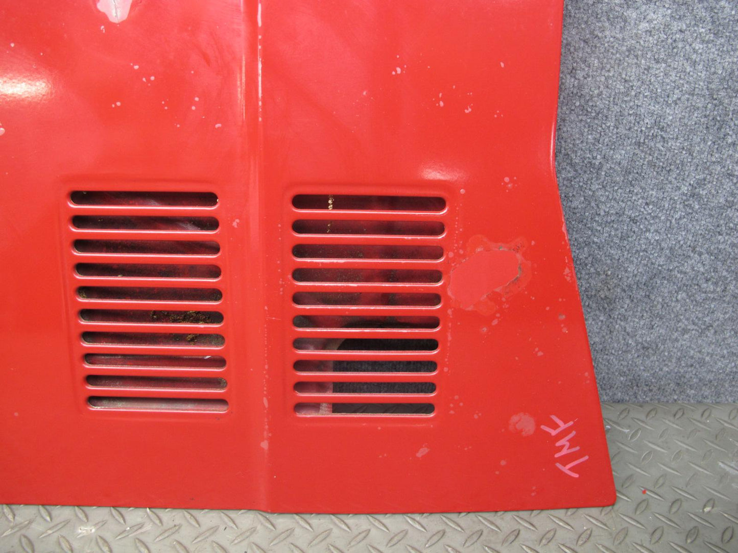 85-89 Toyota MR2 AW15 Rear Engine Hood Lid Cover Panel RED OEM