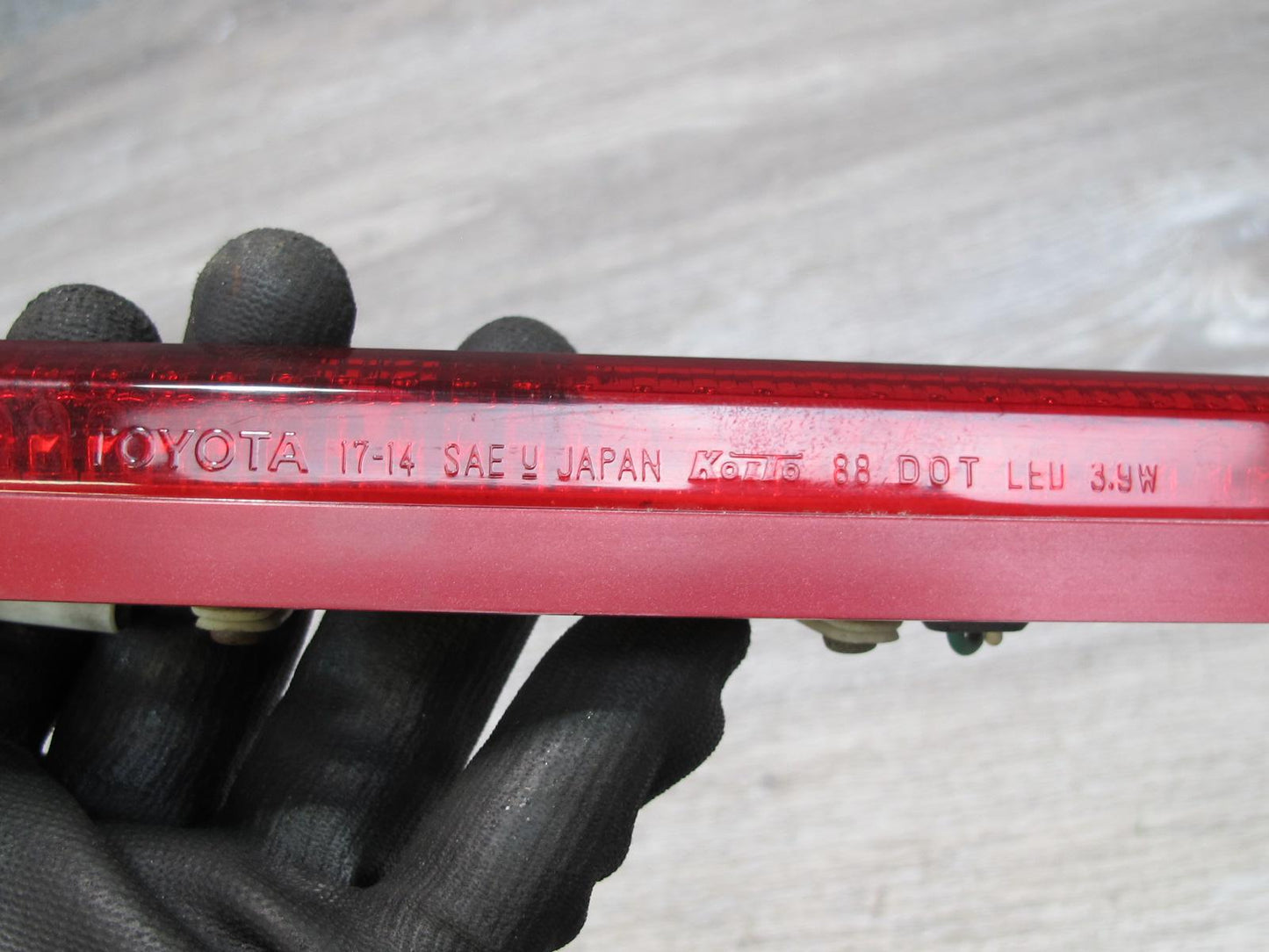 91-95 Toyota MR2 SW21L Rear Third Brake Light Lamp Damaged OEM