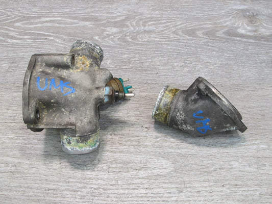 86-91 Mercedes W126 560SEC 560SEL Thermostat Housing Cover Set OEM