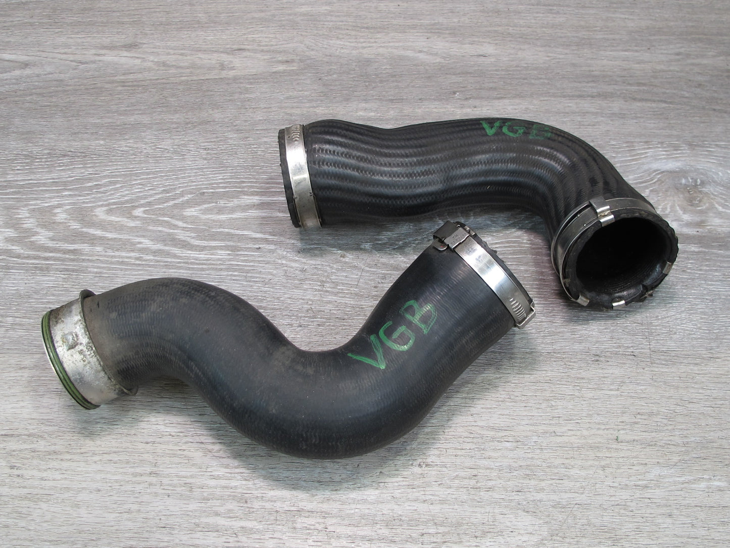 12-13 VW Golf R MK6 Set of 2 Engine Cooling Radiator Upper Water Hose Pipe OEM