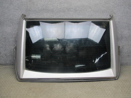 2004-2009 Cadillac XLR Rear Convertible TOP Back Glass Window Frame Panel Silver