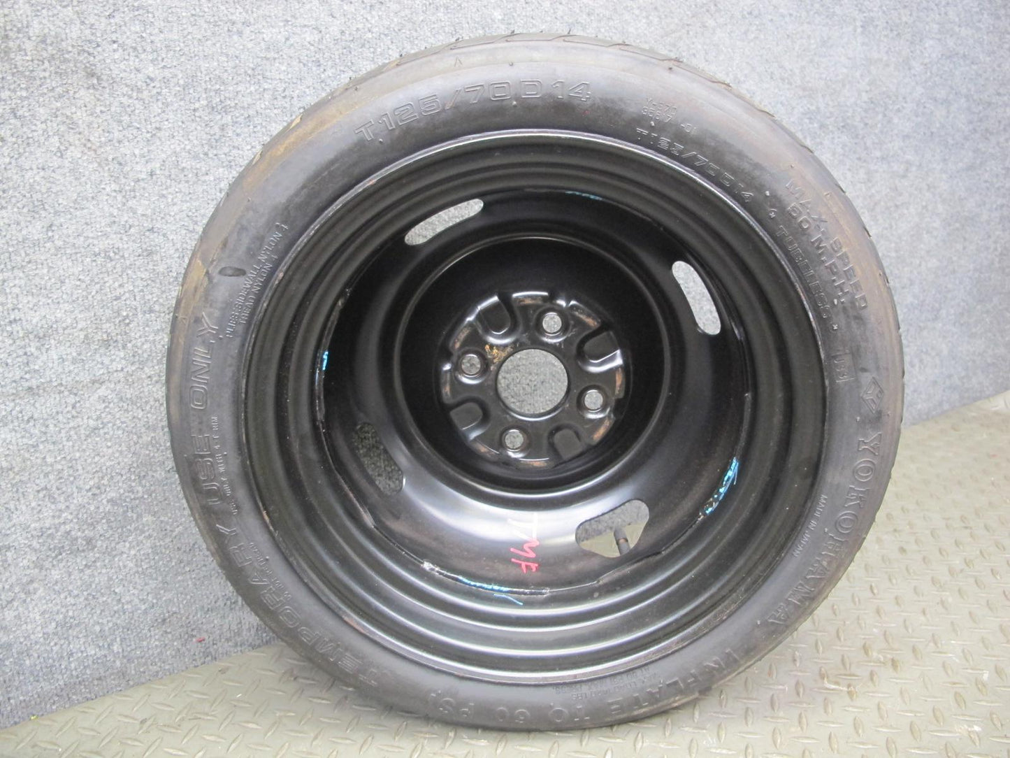 85-89 Toyota MR2 AW15 Spare Tire R14 14" Wheel 14x4J 125/70 OEM