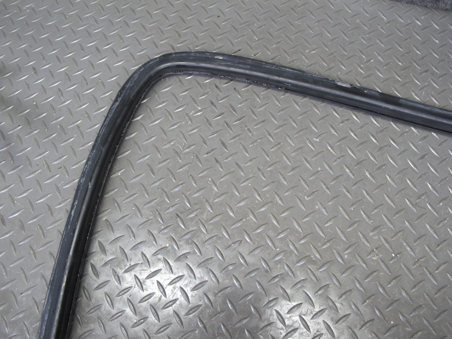 86-91 Mercedes W126 Rear Window Chrome Trim Molding Weatherstrip Seal Set OEM