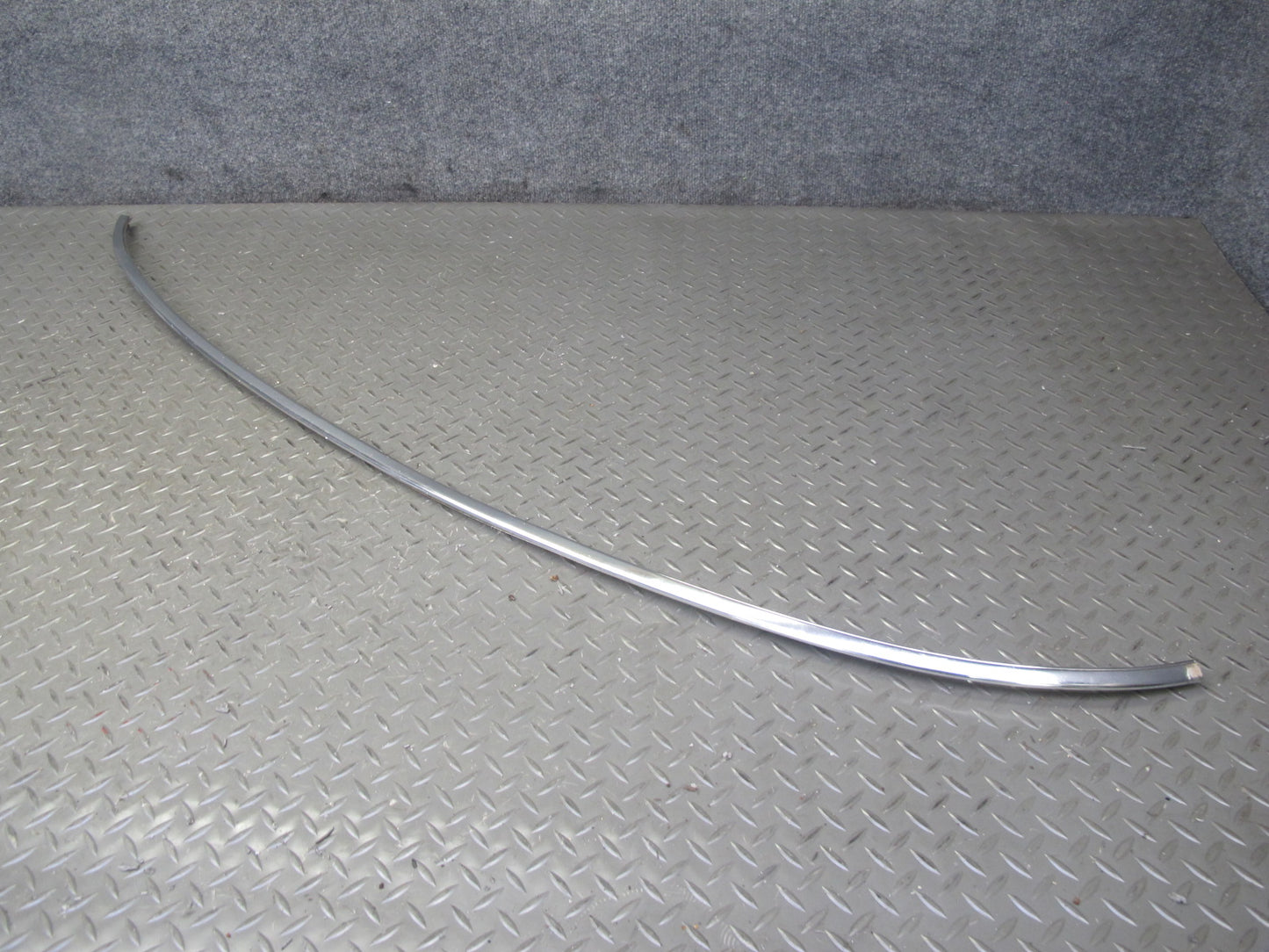 86-91 Mercedes W126 Rear Window Chrome Trim Molding Weatherstrip Seal Set OEM