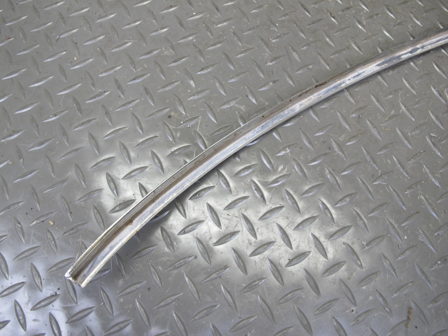 86-91 Mercedes W126 Rear Window Chrome Trim Molding Weatherstrip Seal Set OEM