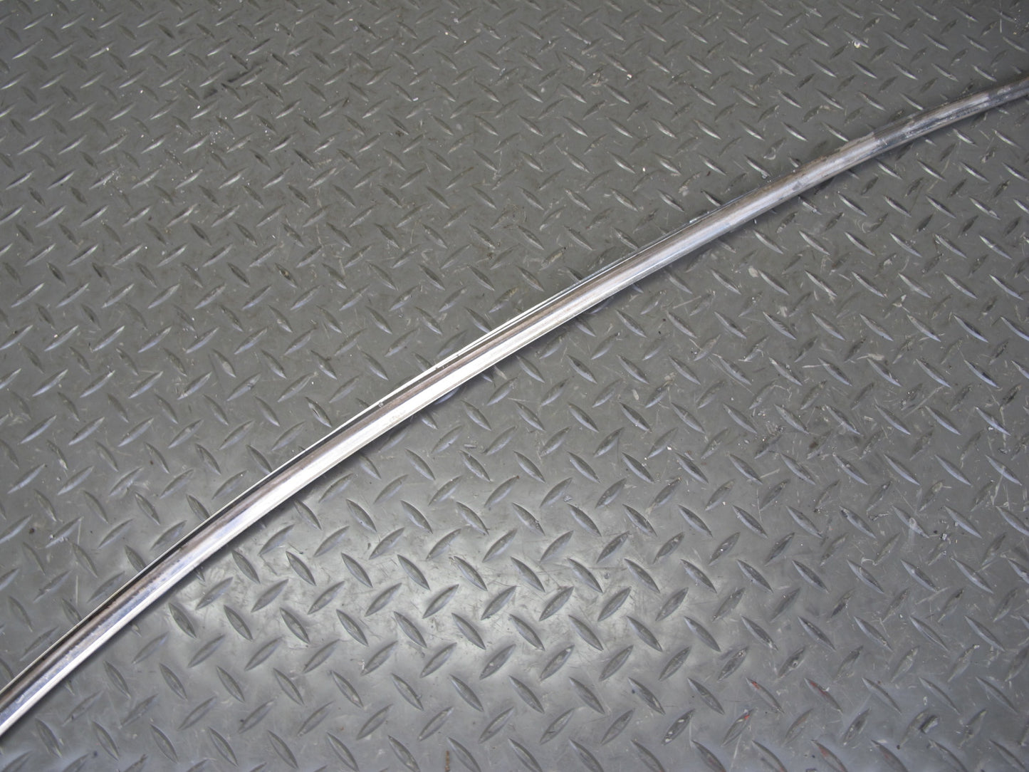 86-91 Mercedes W126 Rear Window Chrome Trim Molding Weatherstrip Seal Set OEM