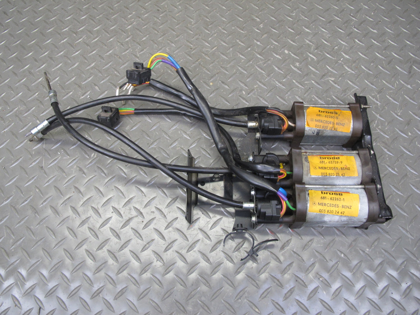 86-91 Mercedes W126 Set of 3 Front Left Seat Adjust Motor OEM