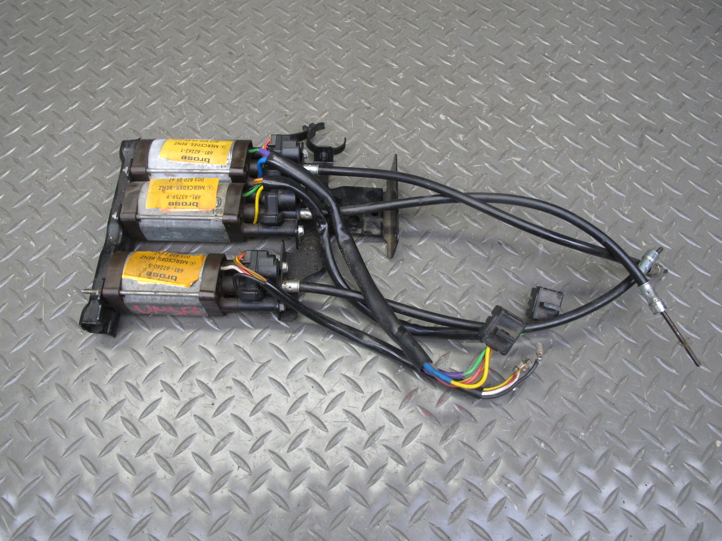 86-91 Mercedes W126 Set of 3 Front Left Seat Adjust Motor OEM