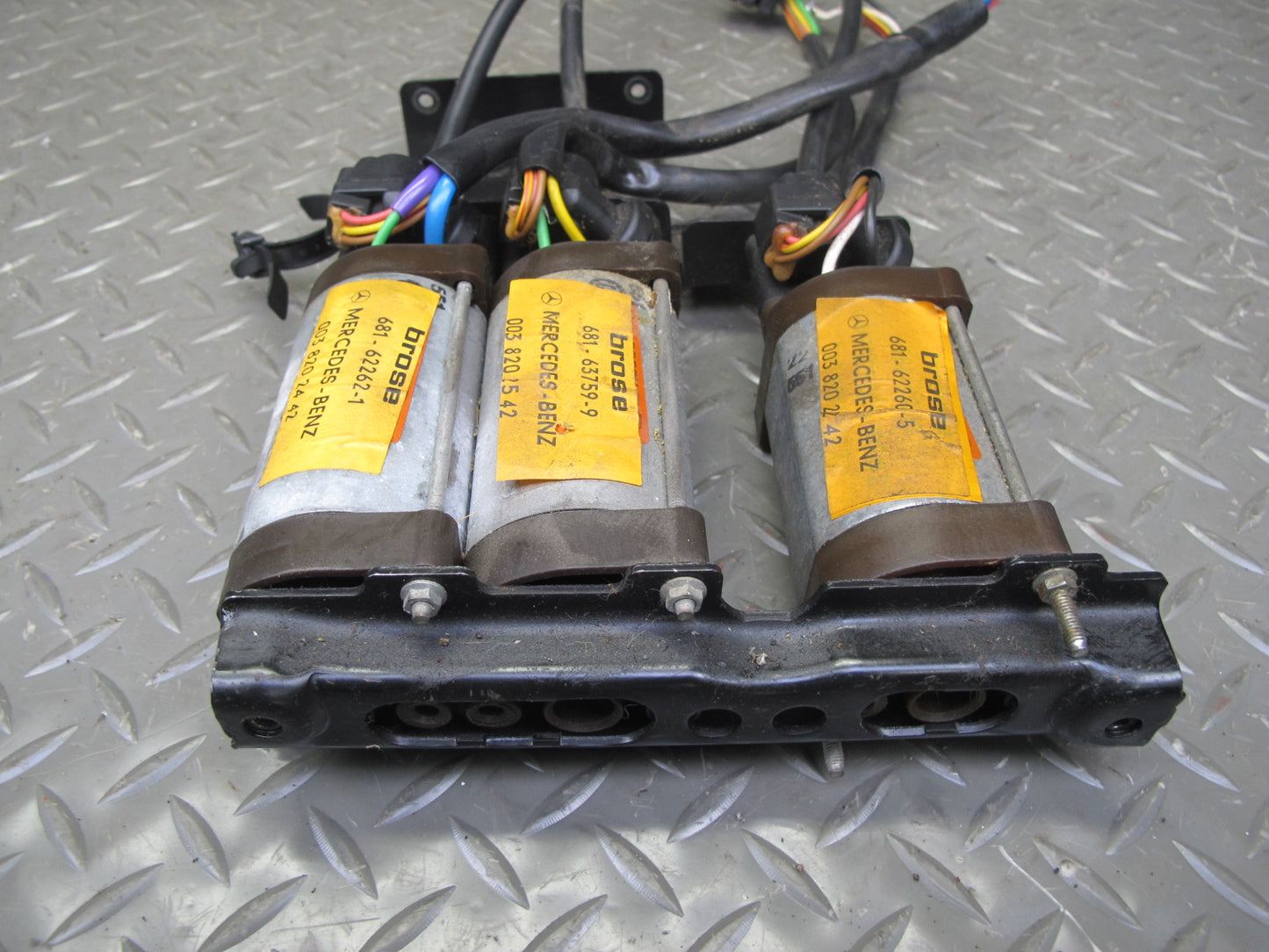 86-91 Mercedes W126 Set of 3 Front Left Seat Adjust Motor OEM