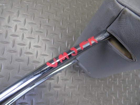 86-91 Mercedes W126 Set of 2 Front Left & Right Leather Headrest Gray OEM