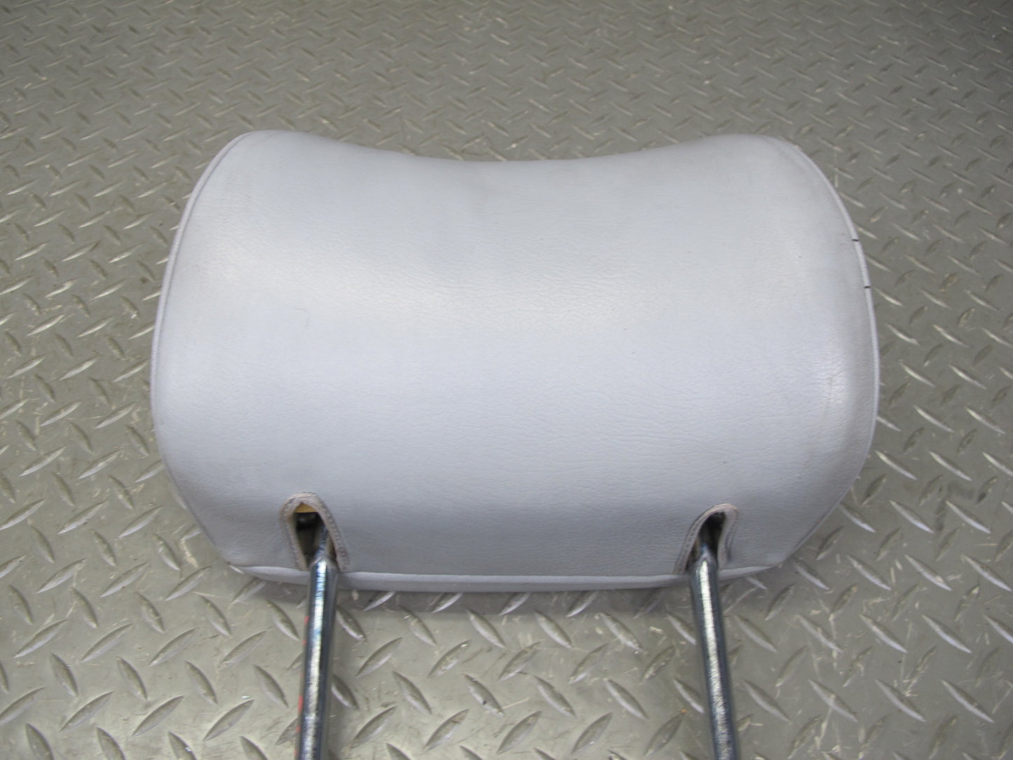 86-91 Mercedes W126 Set of 2 Front Left & Right Leather Headrest Gray OEM