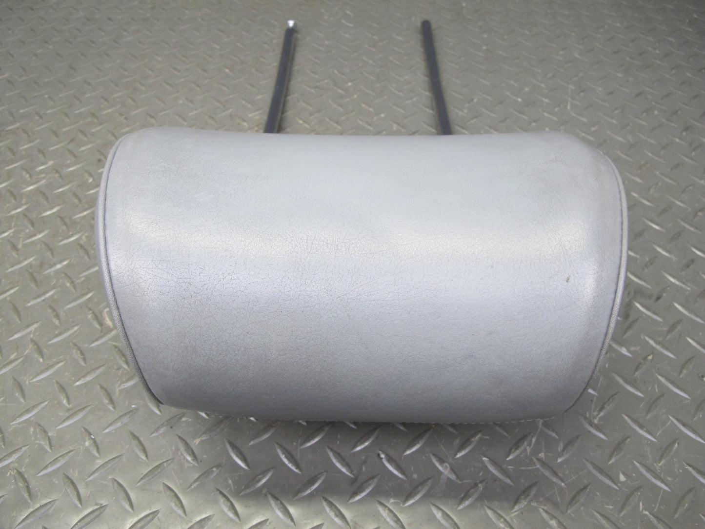 86-91 Mercedes W126 Set of 2 Front Left & Right Leather Headrest Gray OEM