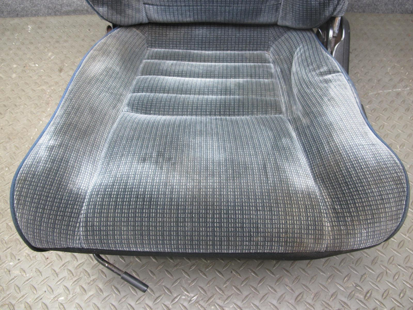85-89 Toyota MR2 Set of 2 Front Left & Right Velour Seat Blue OEM