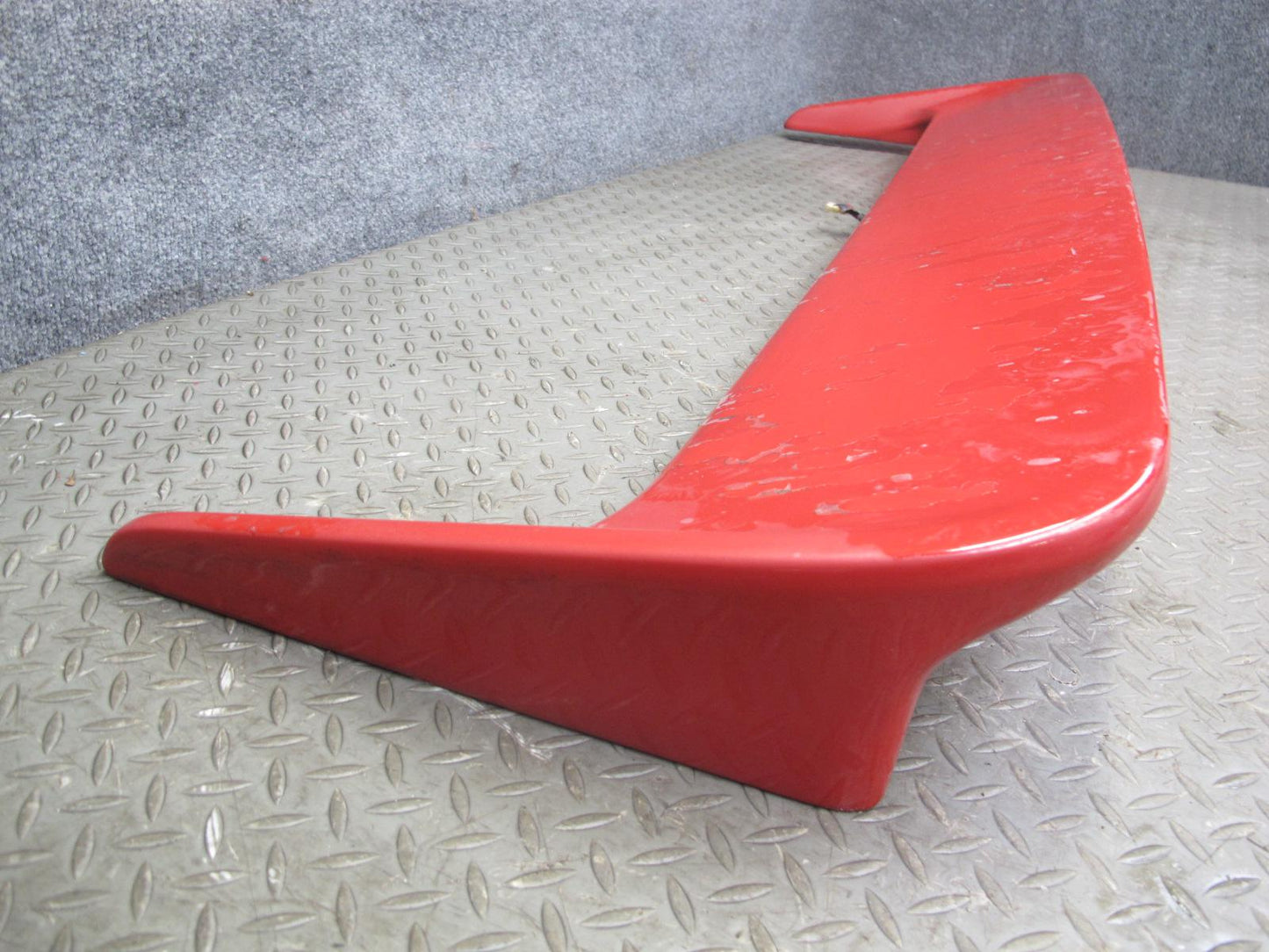 86-89 Toyota MR2 AW15 Rear Trunk Lid Spoiler Wing w Brake Light Assy RED OEM