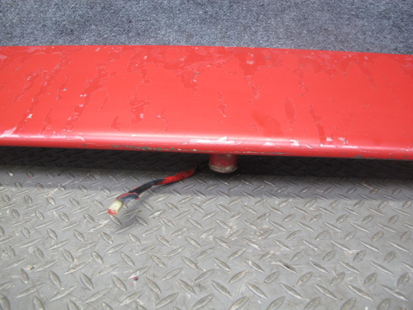 86-89 Toyota MR2 AW15 Rear Trunk Lid Spoiler Wing w Brake Light Assy RED OEM
