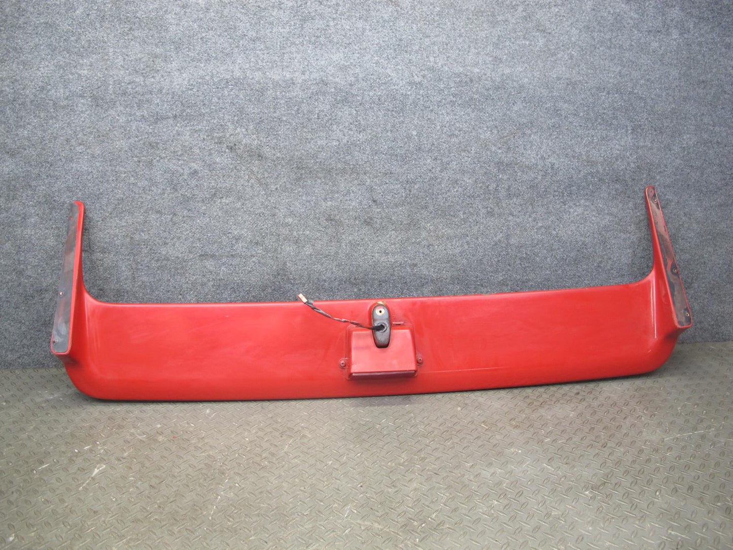 86-89 Toyota MR2 AW15 Rear Trunk Lid Spoiler Wing w Brake Light Assy RED OEM