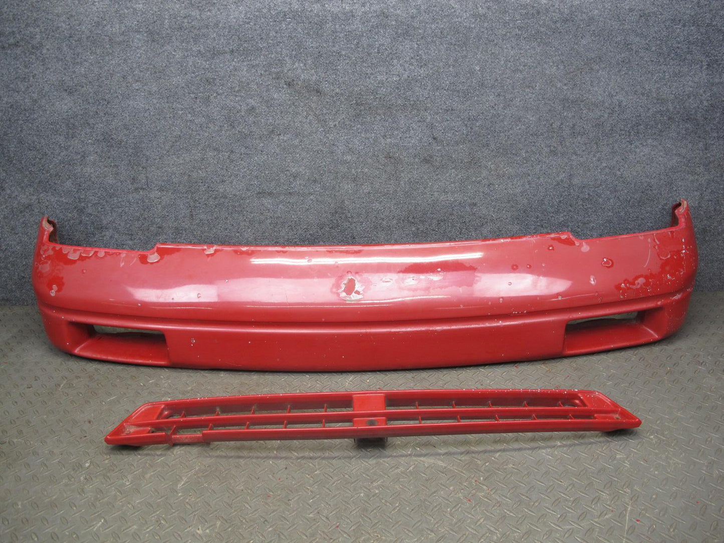 87-89 Toyota MR2 AW15 Front Bumper Cover w Foam & Lower Grille RED OEM