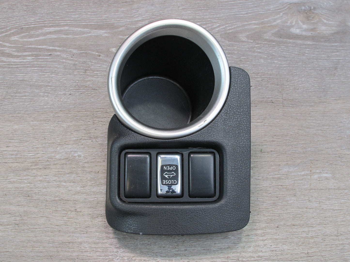 10-19 Nissan 370Z Z34 Convertible Center Console Cupholder w Roof Switch OEM