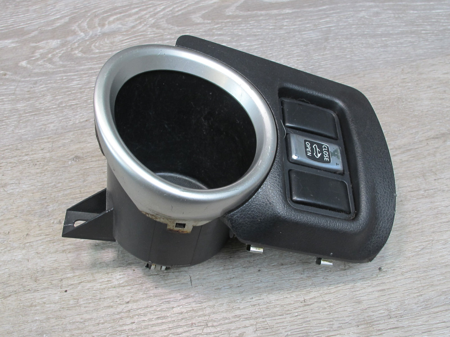 10-19 Nissan 370Z Z34 Convertible Center Console Cupholder w Roof Switch OEM
