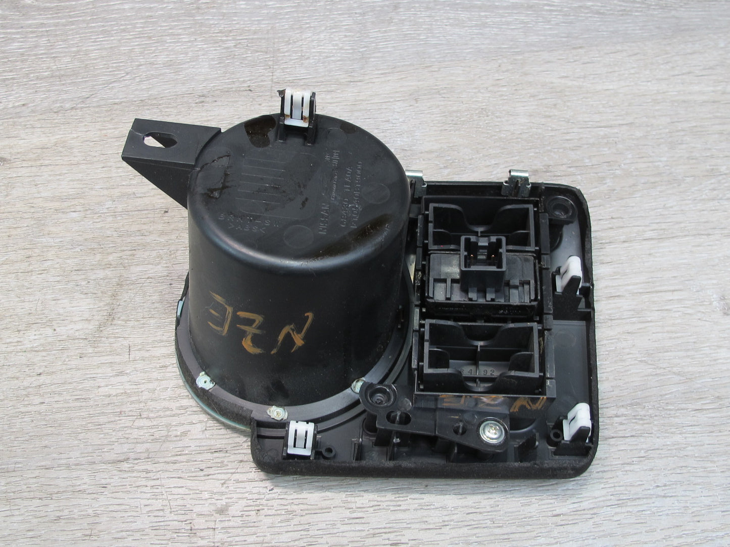 10-19 Nissan 370Z Z34 Convertible Center Console Cupholder w Roof Switch OEM