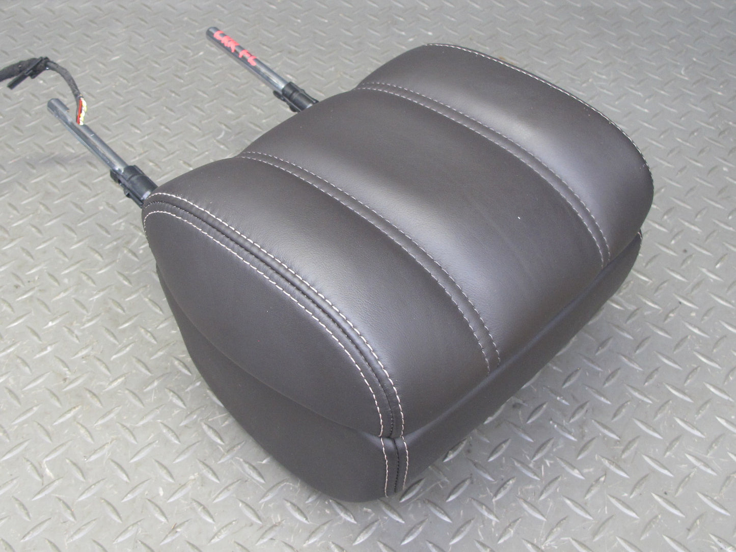 2013-2017 Land Range Rover L405 Front Left Leather Headrest w Screen Espresso