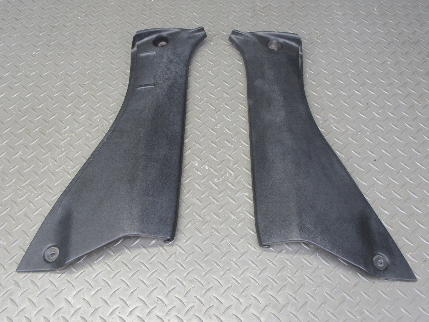 87-89 Toyota MR2 AW15 Set of 2 Left & Right Lower B Pillar Trim Cover Black OEM